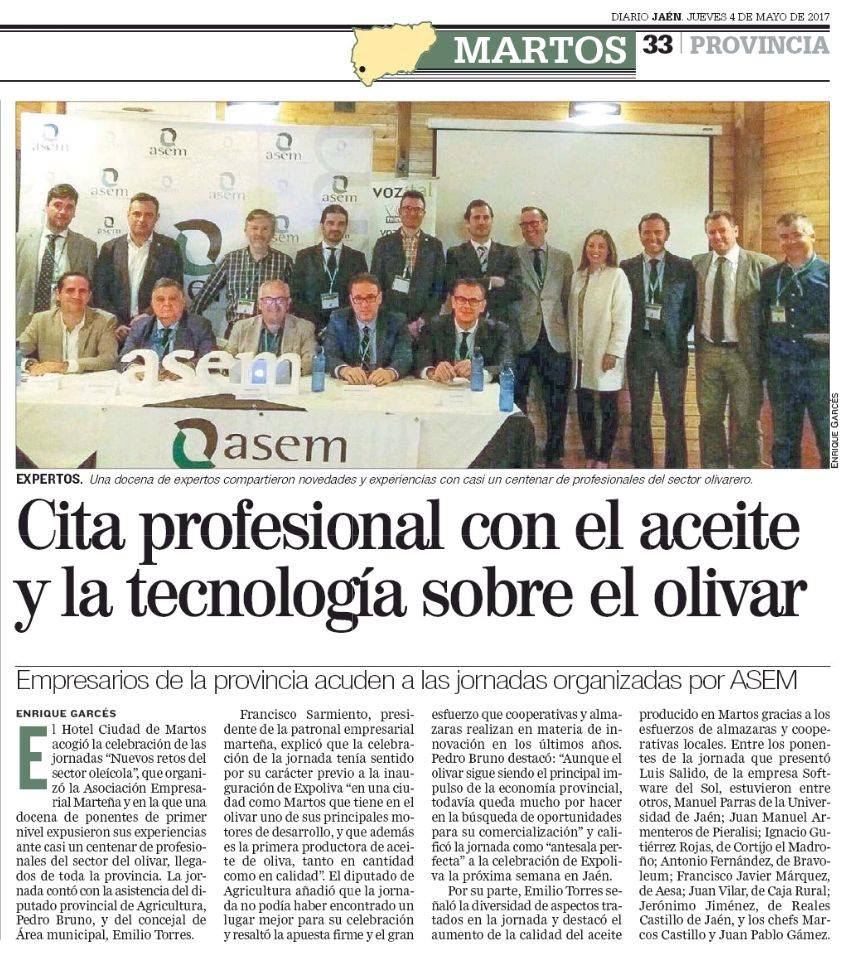 Prensa | Cita profesional con el aceite y la tecnología sobre el olivar.