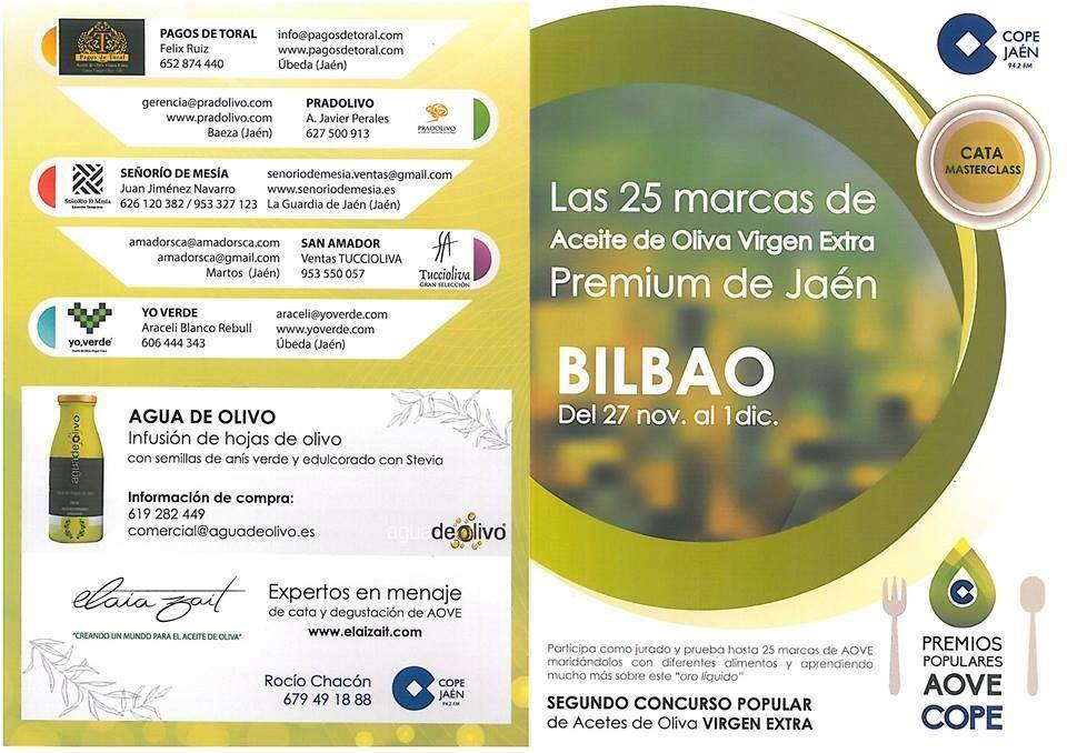 Segundo Concurso Popular de Aceites de Oliva Virgen Extra en Bilbao 